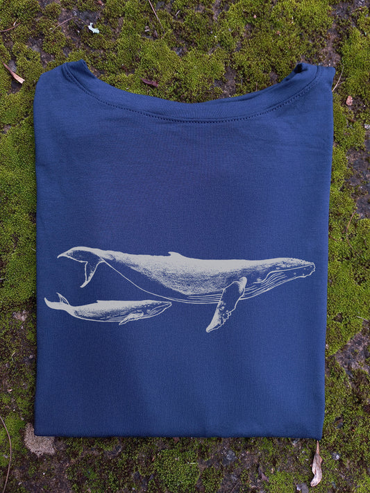 Camiseta Ballena jorobada • Armonía • Vaporosas adultos