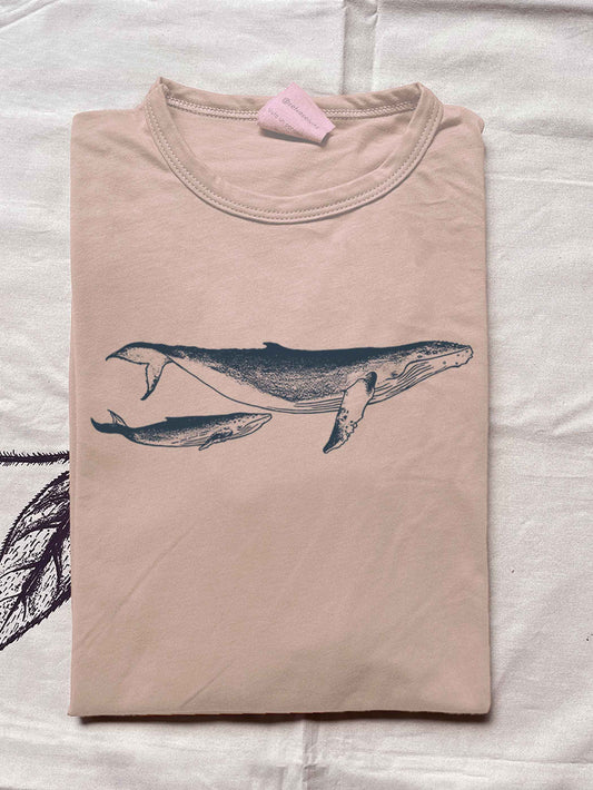 Camiseta Ballena jorobada • Monte • Manga larga adultos