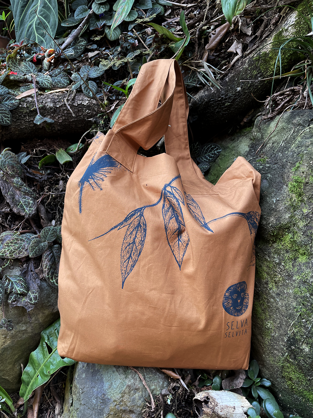 Bolsa Selviflora • Flor peludita - Colibrí ermitaño