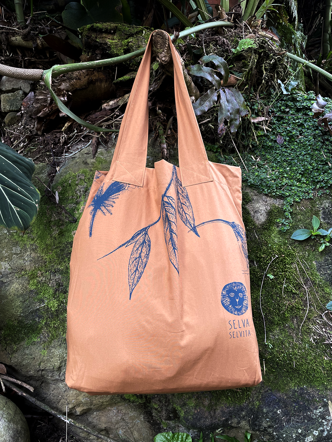 Bolsa Selviflora • Flor peludita - Colibrí ermitaño