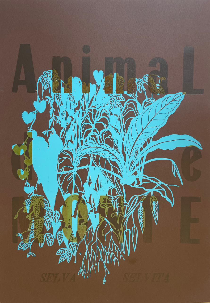 Cartel Animal de MONTE • 50 x 70 cm • Serigrafía y tipografía