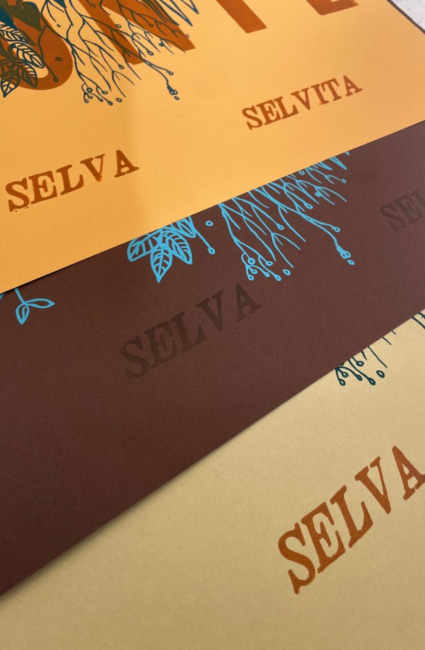 Cartel Animal de MONTE • 50 x 70 cm • Serigrafía y tipografía