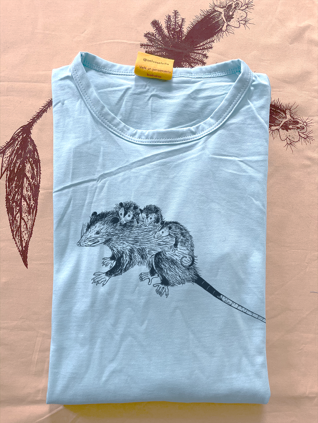 Camiseta Chucha o Zarigüeya • Monte • Manga larga adultos