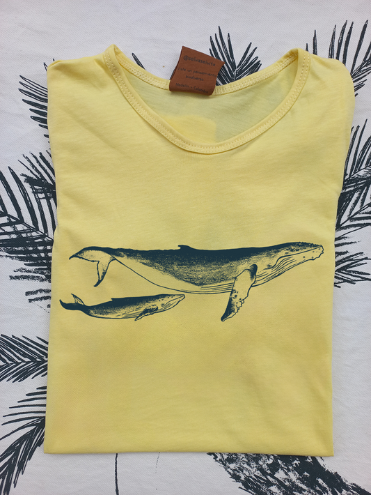 Camiseta Ballena jorobada • Infantil • Talla 6 a talla 16
