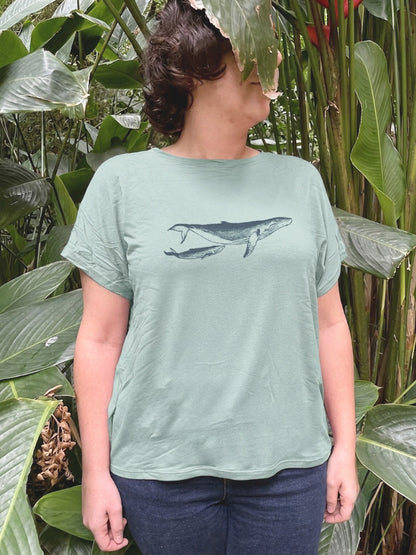 Camiseta Ballena jorobada • Brisa • Vaporosas adultos