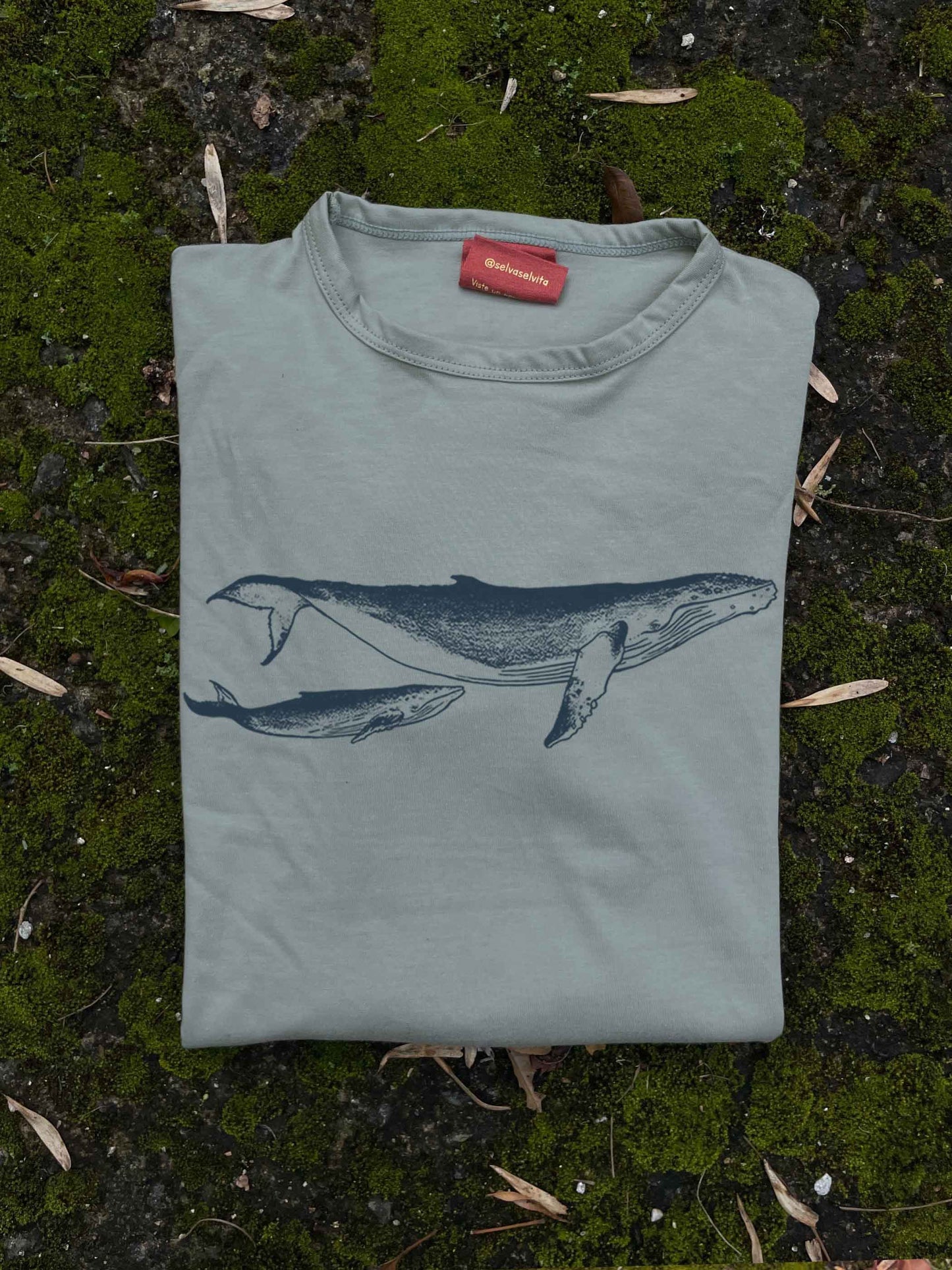 Camiseta Ballena jorobada • Monte • Manga larga adultos