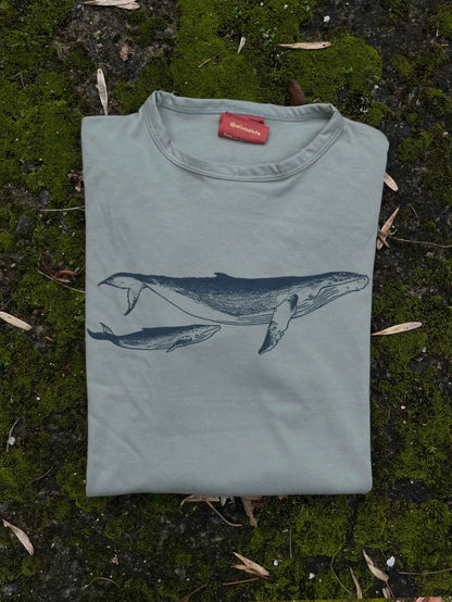Camiseta Ballena jorobada • Monte • Manga larga adultos