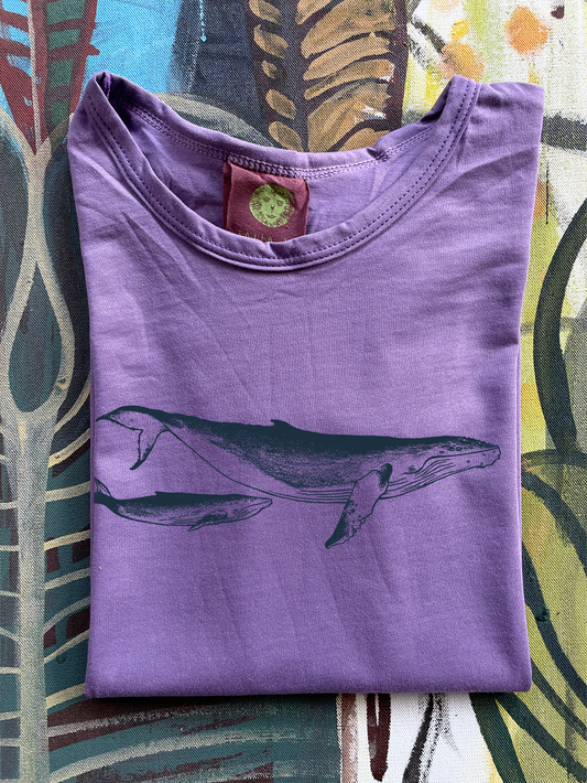 Camiseta Ballena jorobada • Mini infantil • Talla 1 a  talla 4