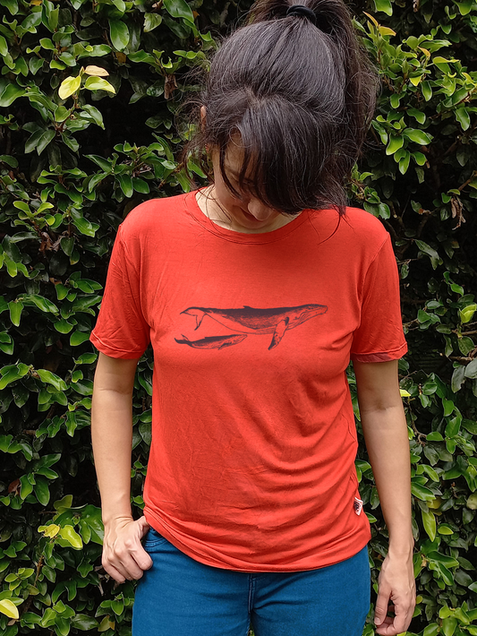 Camiseta Ballena jorobada • Armonía • Vaporosas adultos