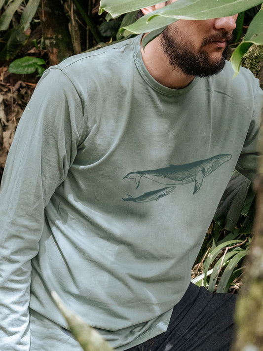 Camiseta Ballena jorobada • Monte • Manga larga adultos