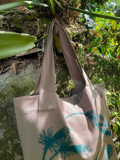 Bolsa de tela • Flor peludita - Colibrí ermitaño • Selviflora