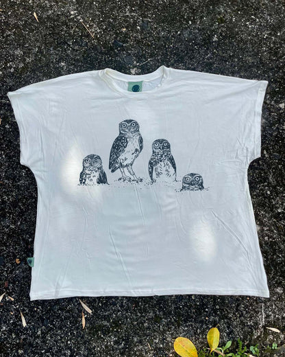 Camiseta Bajo Tierra - Mochuelo de madriguera • Brisa • Vaporosas adultos