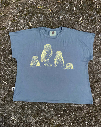 Camiseta Bajo Tierra - Mochuelo de madriguera • Brisa • Vaporosas adultos