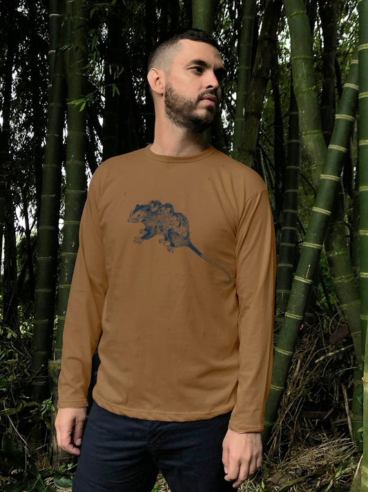 Camiseta Chucha o Zarigüeya • Monte • Manga larga adultos