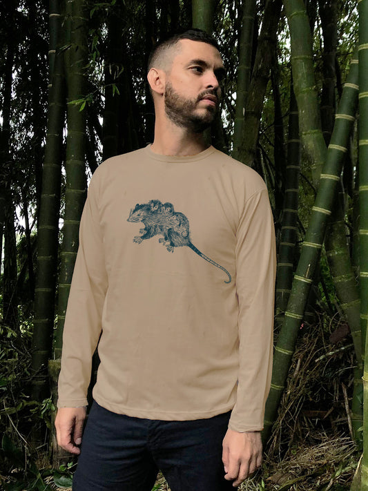 Camiseta Chucha o Zarigüeya • Monte • Manga larga adultos