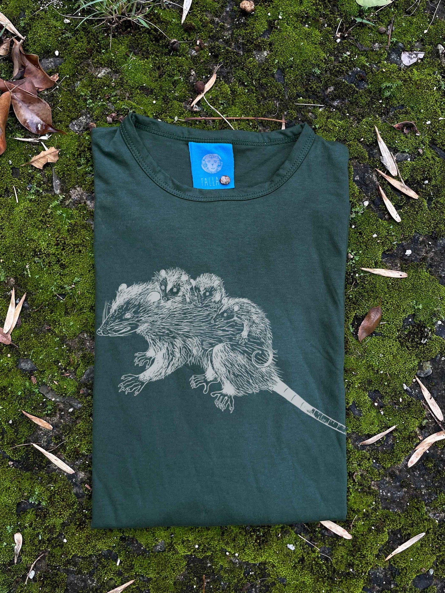 Camiseta Chucha o Zarigüeya • Monte • Manga larga adultos