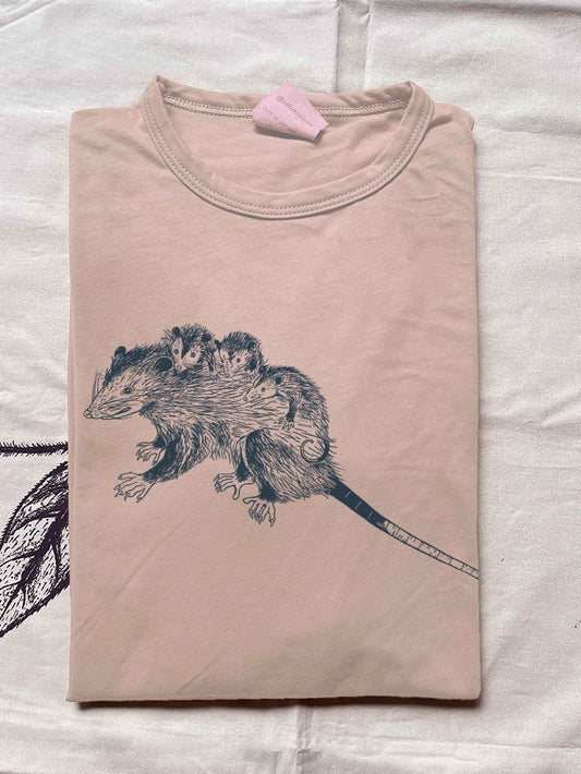 Camiseta Chucha o Zarigüeya • Monte • Manga larga adultos