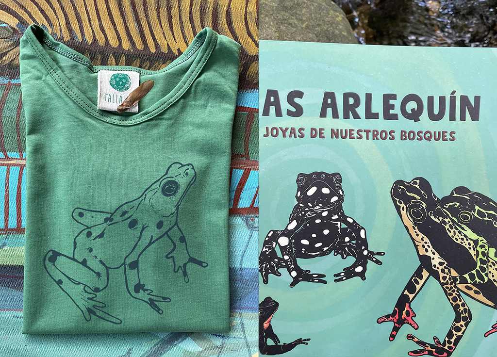 Combo Libro Atelopus + Camiseta infantil Ranita Dorada