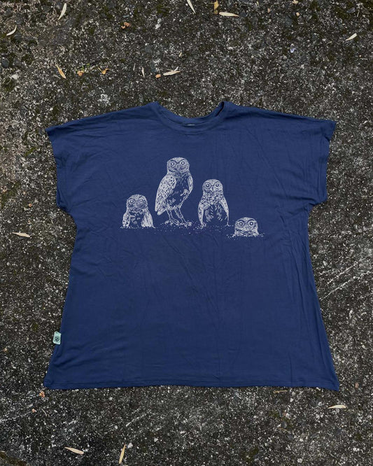 Camiseta Bajo Tierra - Mochuelo de madriguera • Larga brisa • Vaporosas adultos