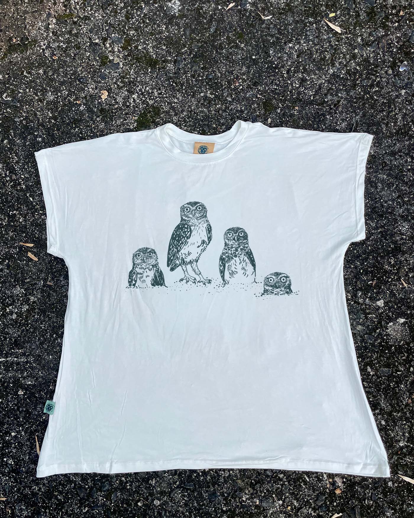 Camiseta Bajo Tierra - Mochuelo de madriguera • Larga brisa • Vaporosas adultos