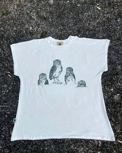 Camiseta Bajo Tierra - Mochuelo de madriguera • Larga brisa • Vaporosas adultos
