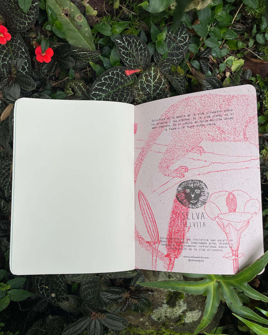 Libreta  Selviflora • Balso y Perro de monte • Roja