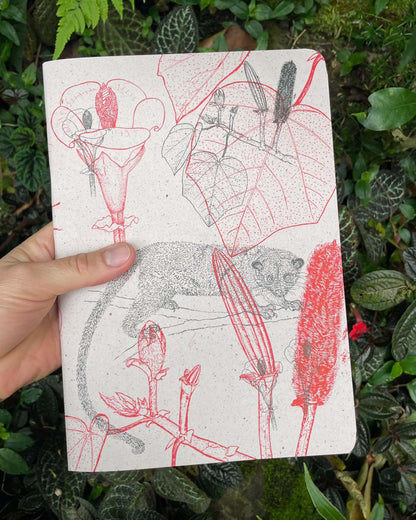 Libreta  Selviflora • Balso y Perro de monte • Roja