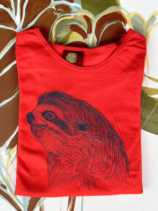 Camiseta Perezoso • Infantil • Talla 6 a talla 16