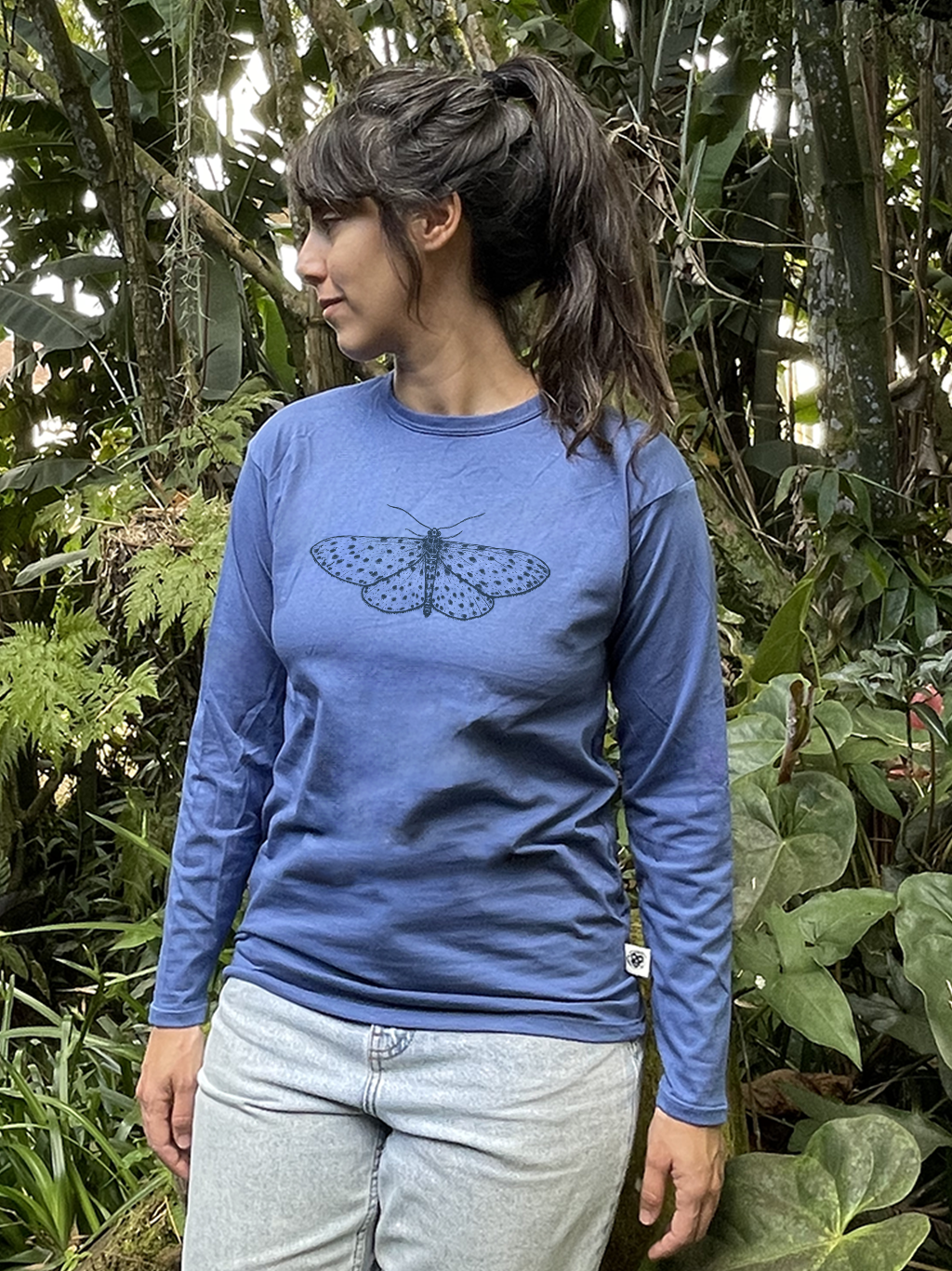 Camiseta Polilla punteada • Monte • Manga larga adultos