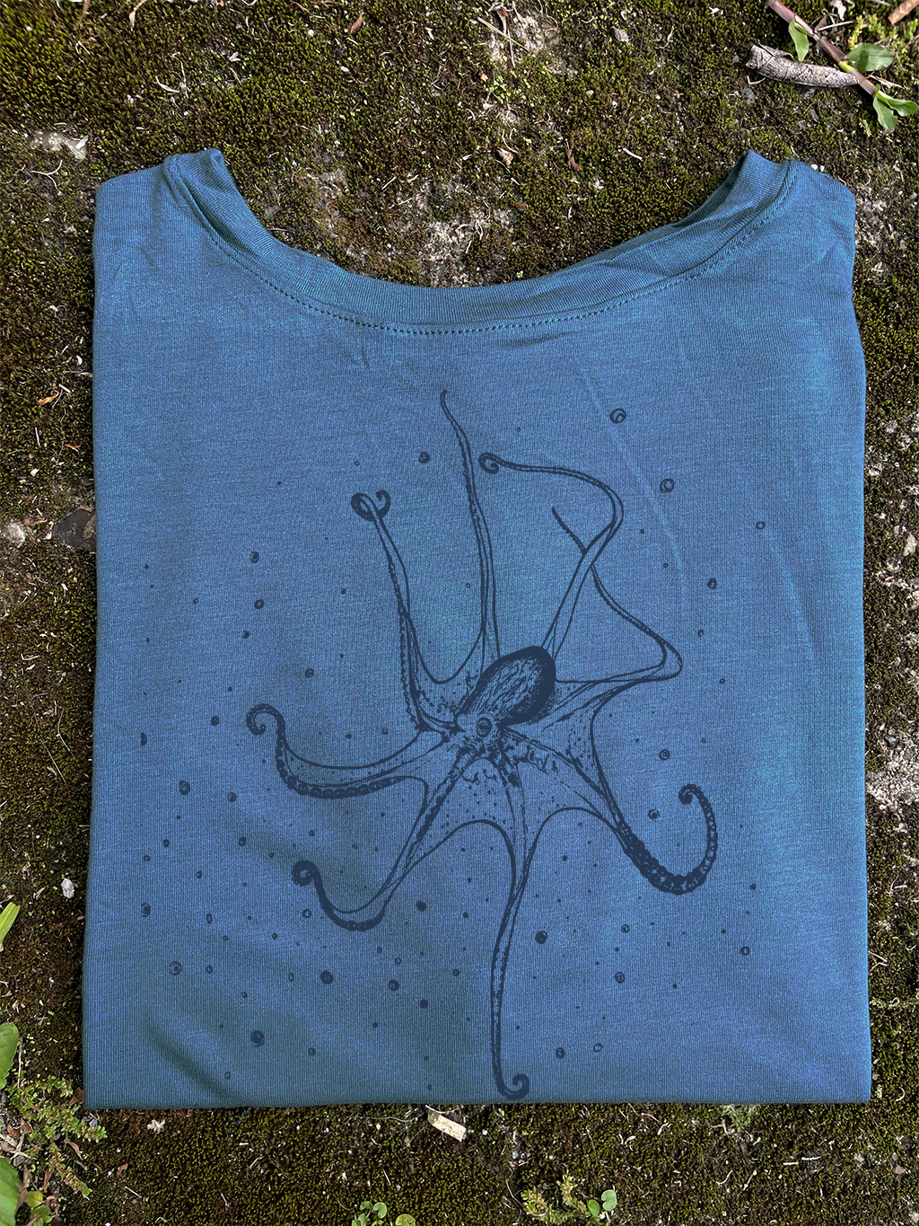 Camiseta Pulpo gigante • Brisa • Vaporosas adultos