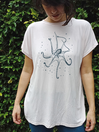 Camiseta Pulpo gigante • Larga brisa • Vaporosas adultos