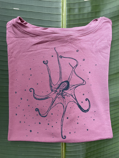 Camiseta Pulpo gigante • Larga brisa • Vaporosas adultos