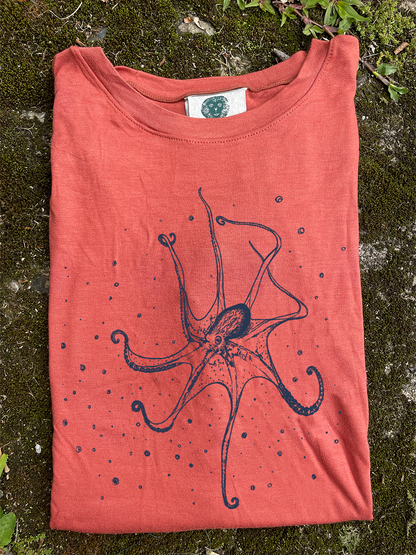 Camiseta Pulpo gigante • Larga brisa • Vaporosas adultos