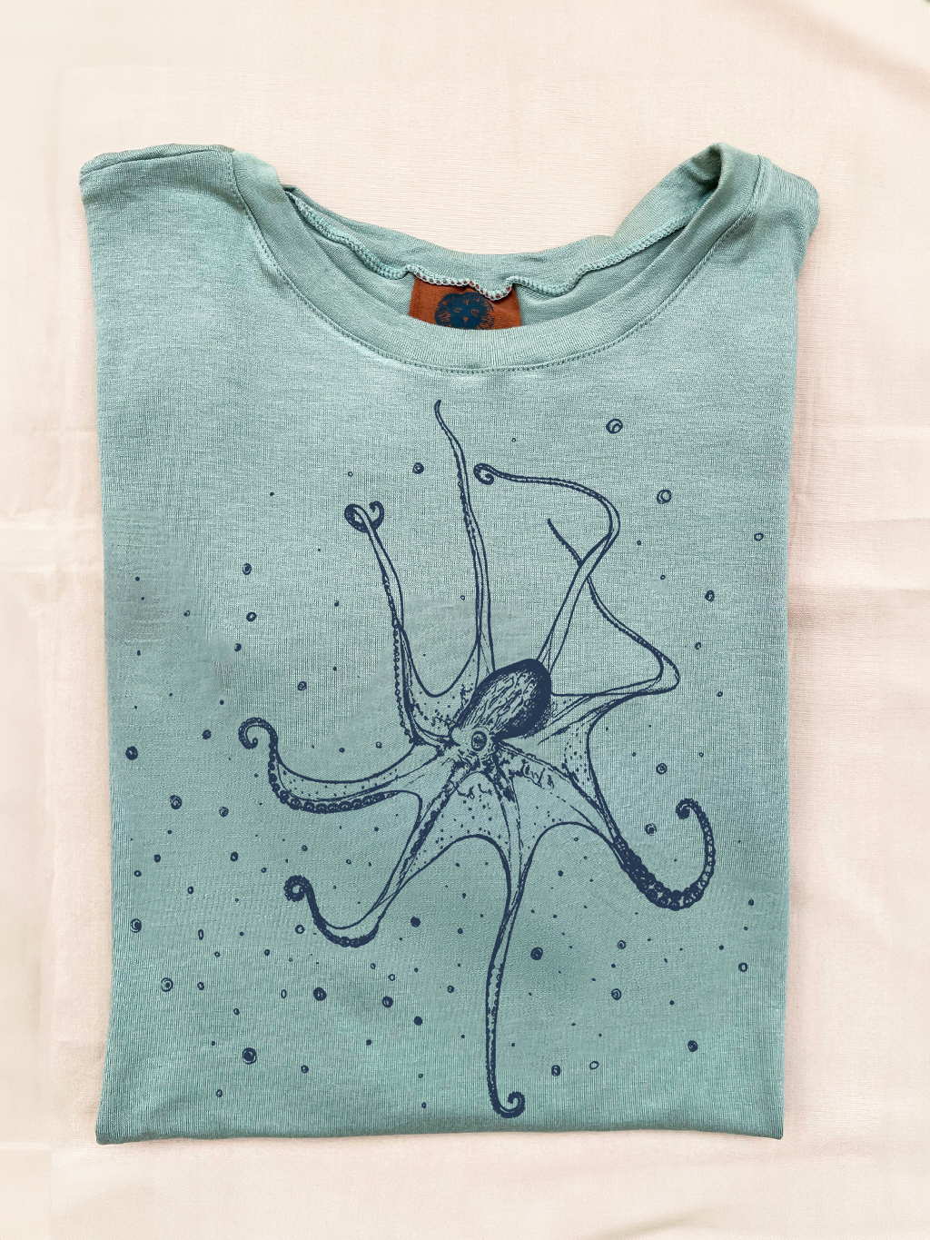 Camiseta Pulpo gigante • Larga brisa • Vaporosas adultos
